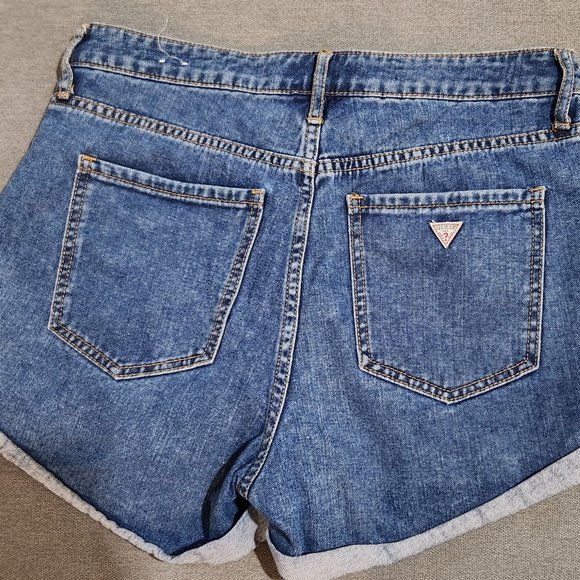 GUESS WOMEN'S DENIM SHORTS - Picture 5 of 8